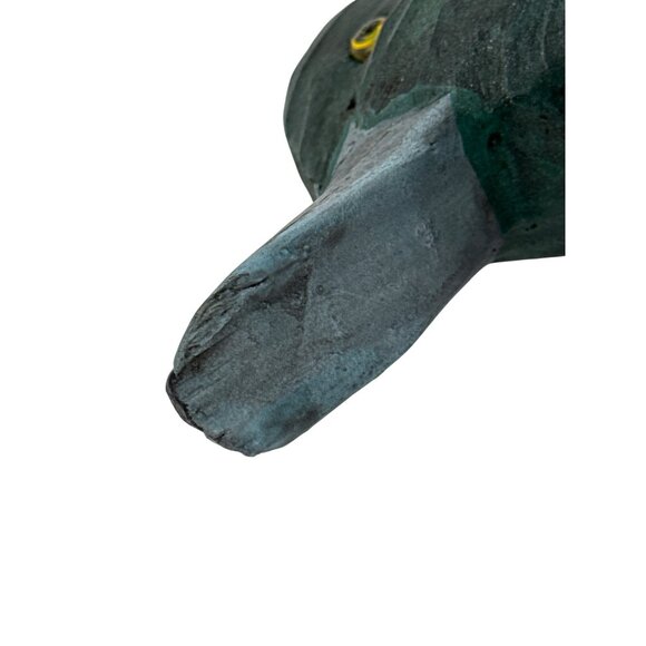 Wild River Collection Hand Carved Wooden Duck Decoy Black Duck With‎ Green Head - Picture 10 of 10